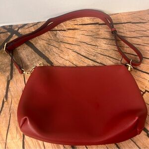 Marc New York Andrew‎ Marc Faux Leather Red Crossbody Bag Purse